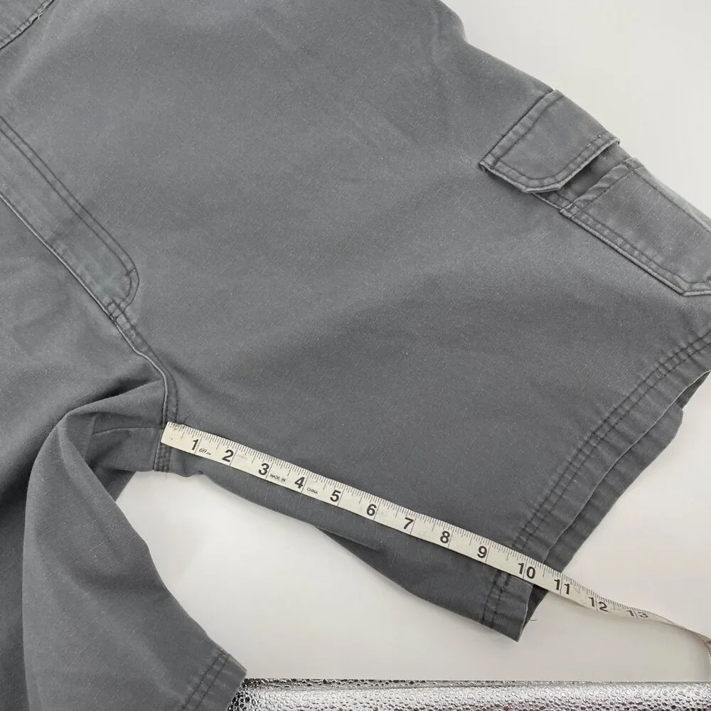 Dickies Gray Ripstop Cargo Carpenter Shorts Mens Size 44 Casual Utility Neutral
